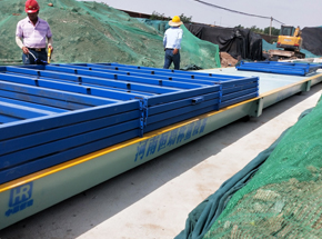 江蘇昌騰建工安陽(yáng)北項(xiàng)目部100噸地磅