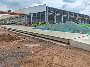 山西晉城晉鋼光伏裝備產(chǎn)業(yè)園200噸地磅